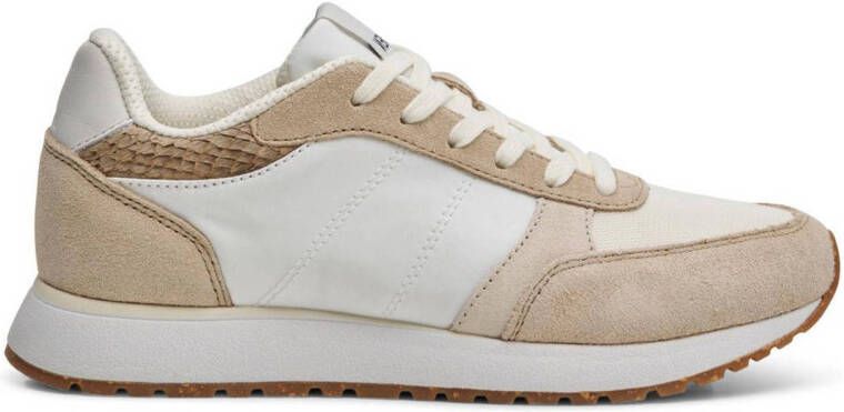 Woden Ronja Color-Blocked Leren en Textiele Sneakers White Dames