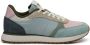 Woden Ronja Color-Blocked Leren en Textiele Sneakers Blauw Dames - Thumbnail 1