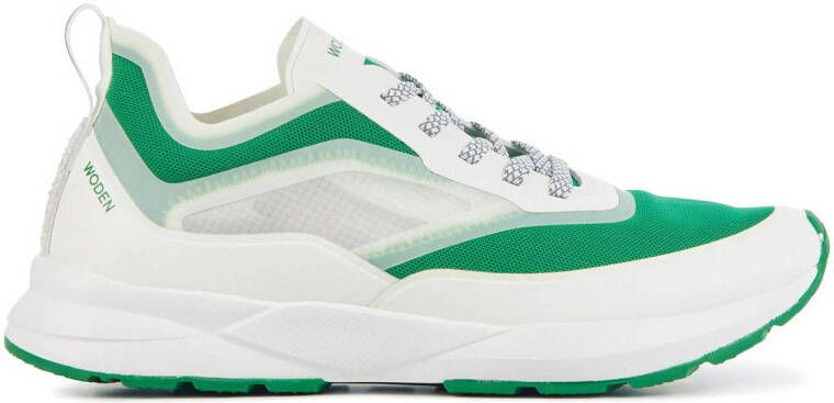 WODEN Lage Sneakers Dames Stelle Transparan Maat: 37 Materiaal: Kunststof Kleur: Groen