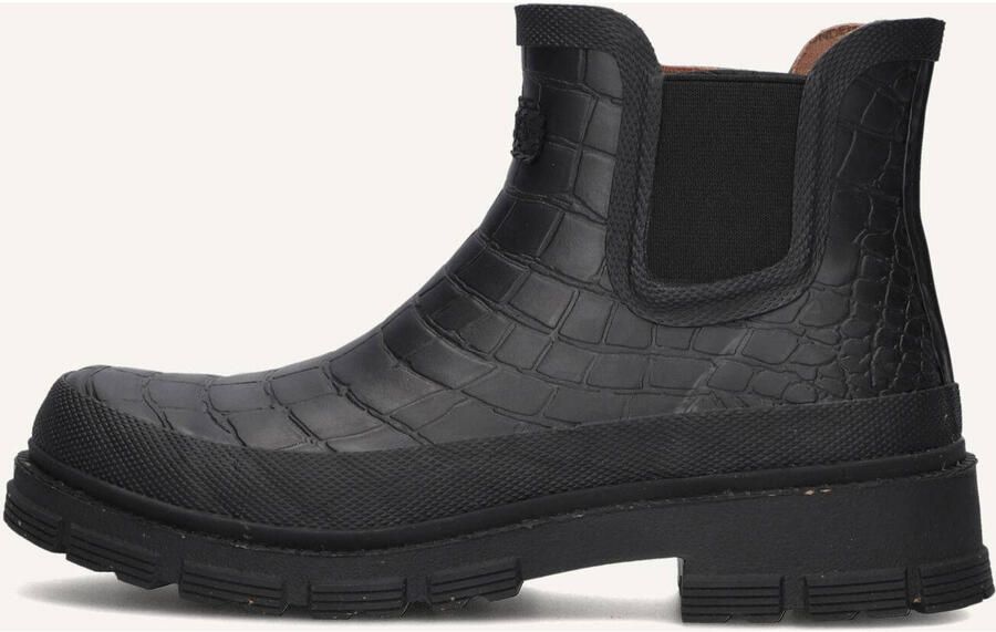 Woden Liv Croco Waterproof Laarzen Rubber Dames Zwart - Foto 2