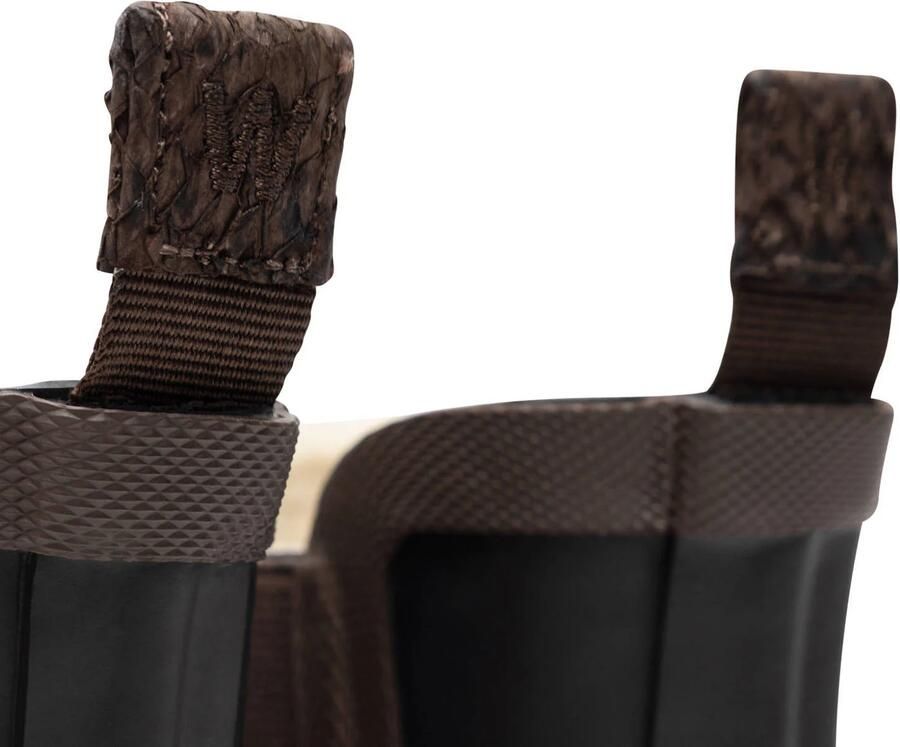 Woden live warm waterproof rubber regenlaarzen met profielzool bruin - Foto 2
