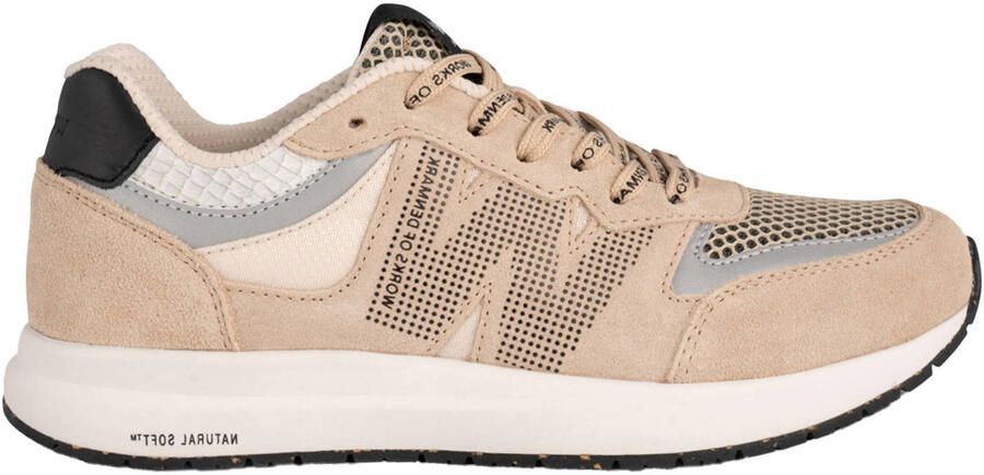 Woden Rigmor Open Mesh Sneakers Dames Beige