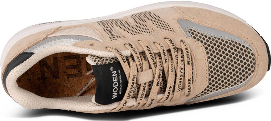 Woden Rigmor Open Mesh Sneakers Dames Beige - Foto 3