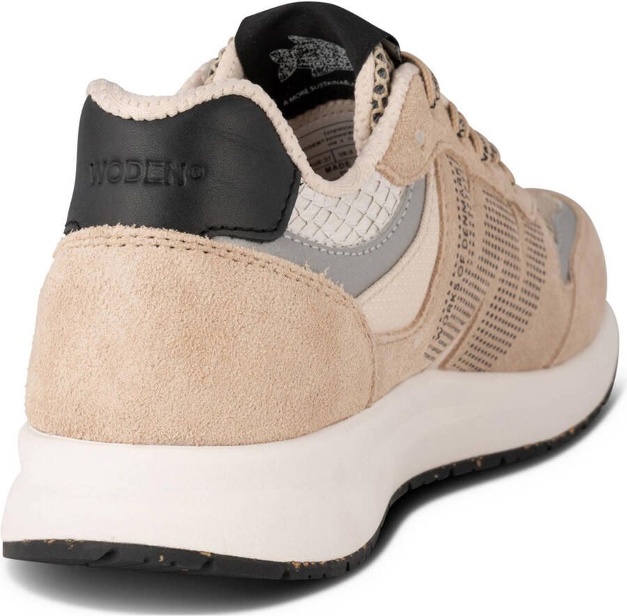 Woden Rigmor Open Mesh Sneakers Dames Beige - Foto 2