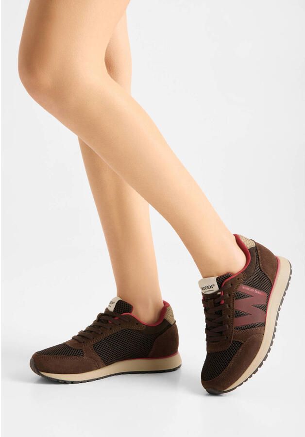 Woden Ronja Icon suède leren sneakers bruin - Foto 2