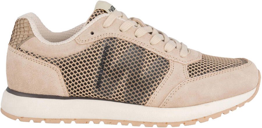 Woden Ronja Icon Sneakers beige Suede Dames