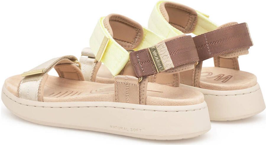 Woden sandalen geel beige bruin - Foto 2