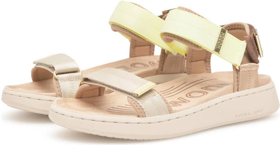 Woden sandalen geel beige bruin - Foto 3