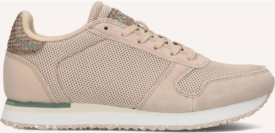 WODEN Lage Sneakers Dames Ydun Icon Textiel Beige - Foto 2