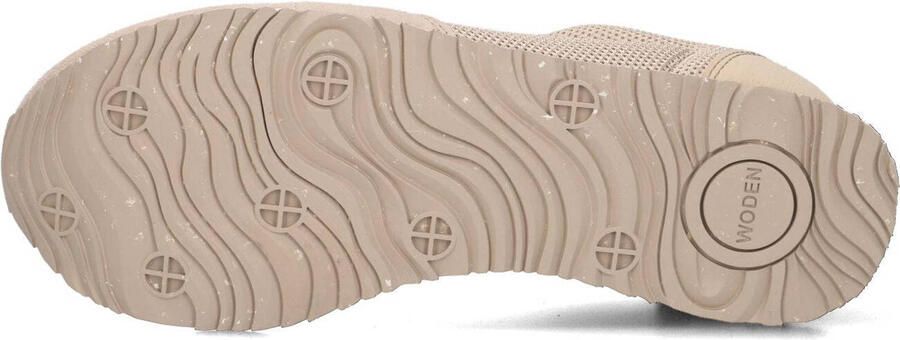 WODEN Lage Sneakers Dames Ydun Icon Textiel Beige - Foto 4