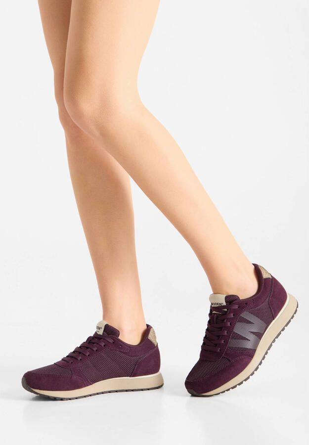 Woden Ydun Icon II leren sneakers aubergine - Foto 2