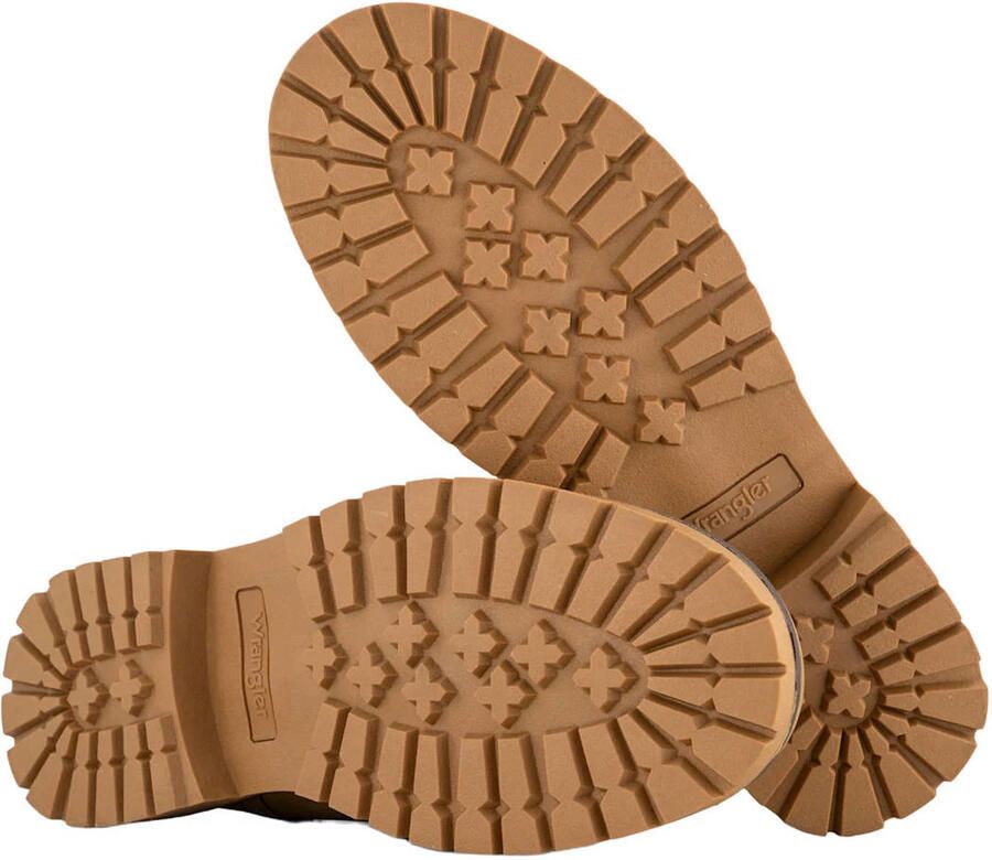 Wrangler veterboots met profielzool bruin - Foto 2