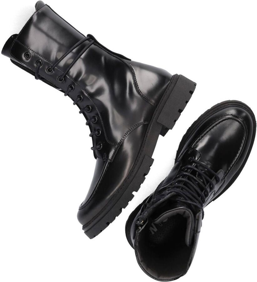 Wysh Dixie Veterboots Laarzen Met Veters Meisjes Zwart - Foto 2