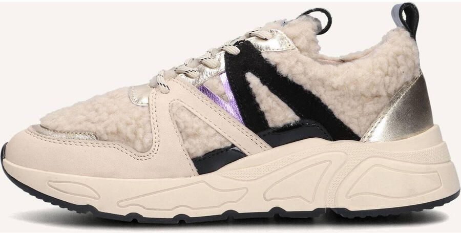 Wysh Carocel Lage sneakers Leren Sneaker Meisjes Beige - Foto 3