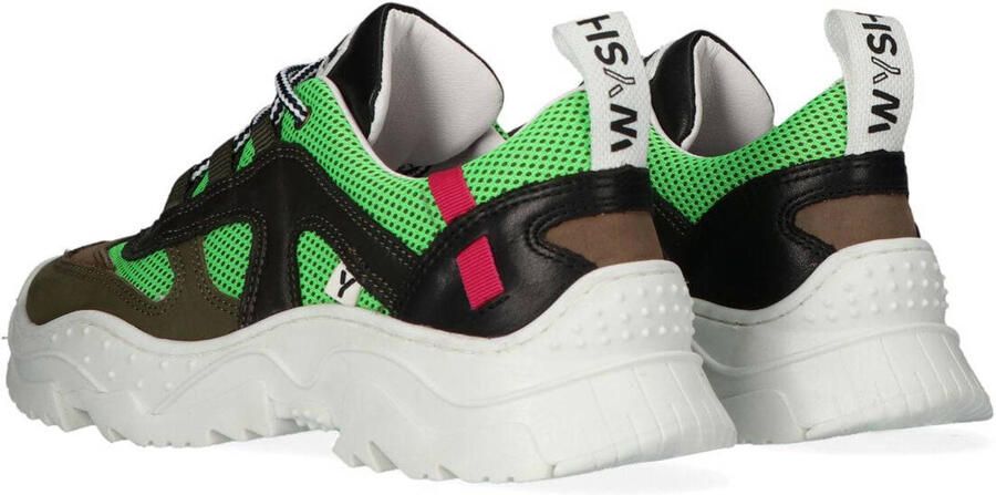 Wysh Emilee Lage sneakers Leren Sneaker Meisjes Kids Groen - Foto 2