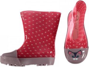 XQ regenlaarzen met dierenprint roze