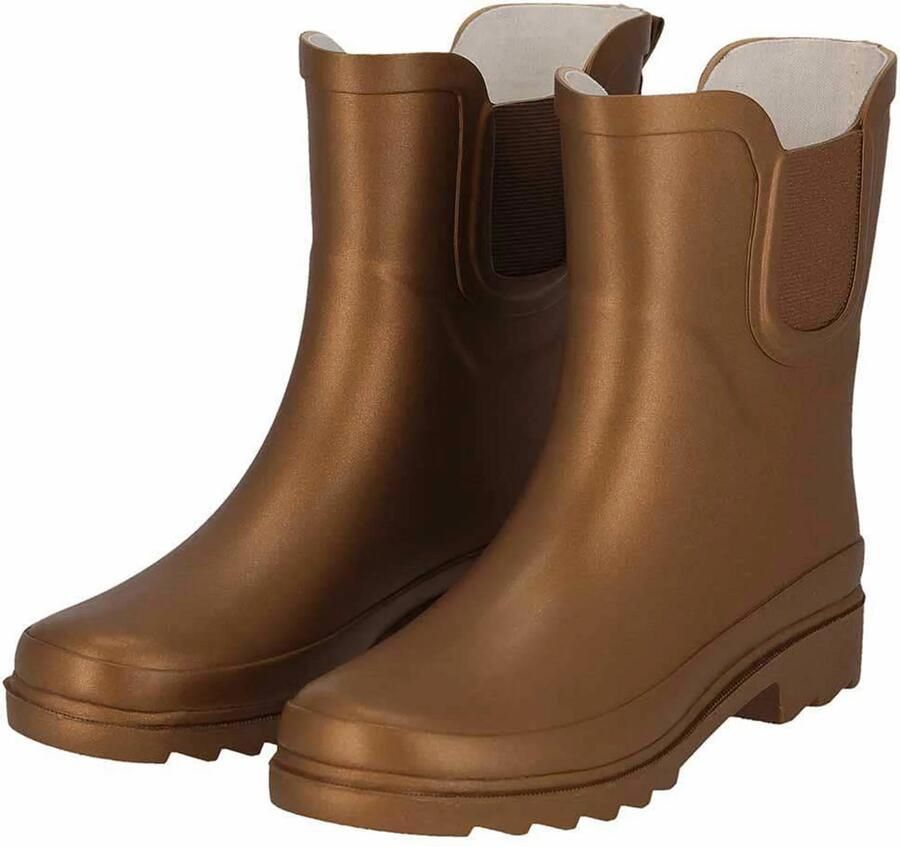 XQ Chelsea regenlaarzen Metallic