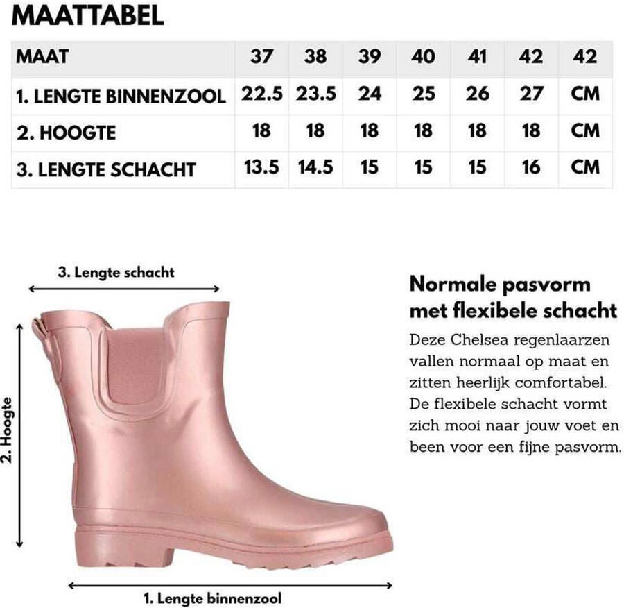 XQ Chelsea regenlaarzen Metallic - Foto 3
