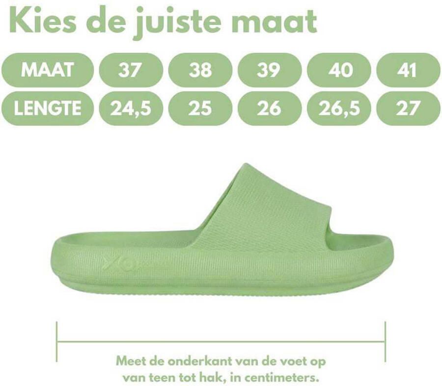 Morethansocks Flops dames t m 41 Badslippers dames Lichtgewicht Slippers dames Ergonomisch voetbed - Foto 3