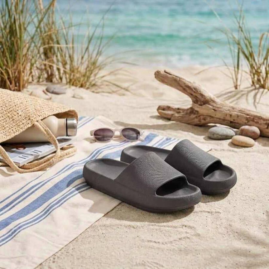 Morethansocks Flops heren t m 45 Badslippers heren Lichtgewicht Slippers heren Ergonomisch voetbed - Foto 2