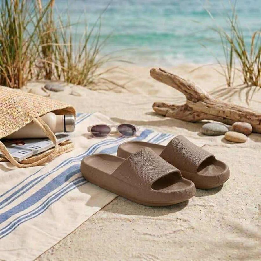 Morethansocks Flops heren t m 45 Badslippers heren Lichtgewicht Slippers heren Ergonomisch voetbed - Foto 2