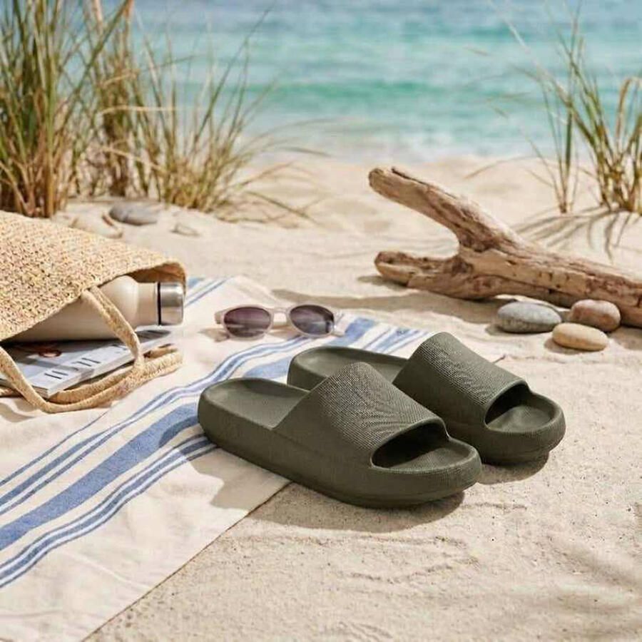 Morethansocks Flops heren t m 45 Badslippers heren Lichtgewicht Slippers heren Ergonomisch voetbed - Foto 2