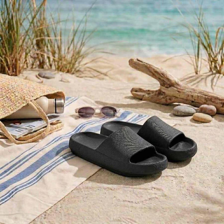 Morethansocks Flops heren t m 45 Badslippers heren Lichtgewicht Slippers heren Ergonomisch voetbed - Foto 3