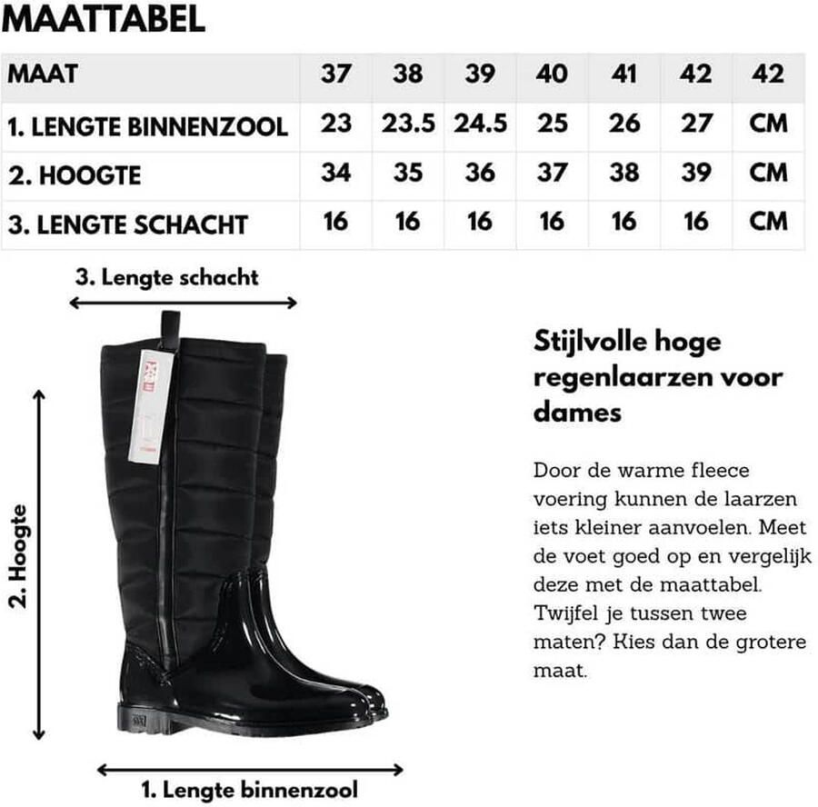 XQ Regenlaarzen Dames PVC - Foto 2
