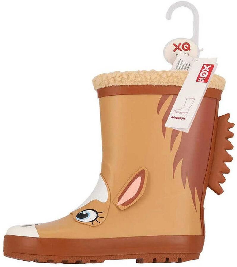 XQ Regenlaarzen dierendesign kids Fur voering - Foto 3