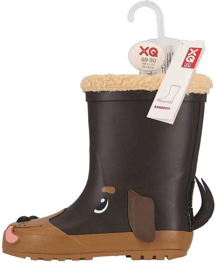 XQ Regenlaarzen dierendesign kids Fur voering - Foto 3