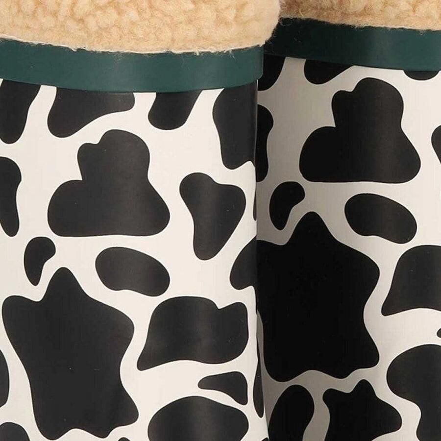 XQ Regenlaarzen dierenprint kids Fake fur voering - Foto 2