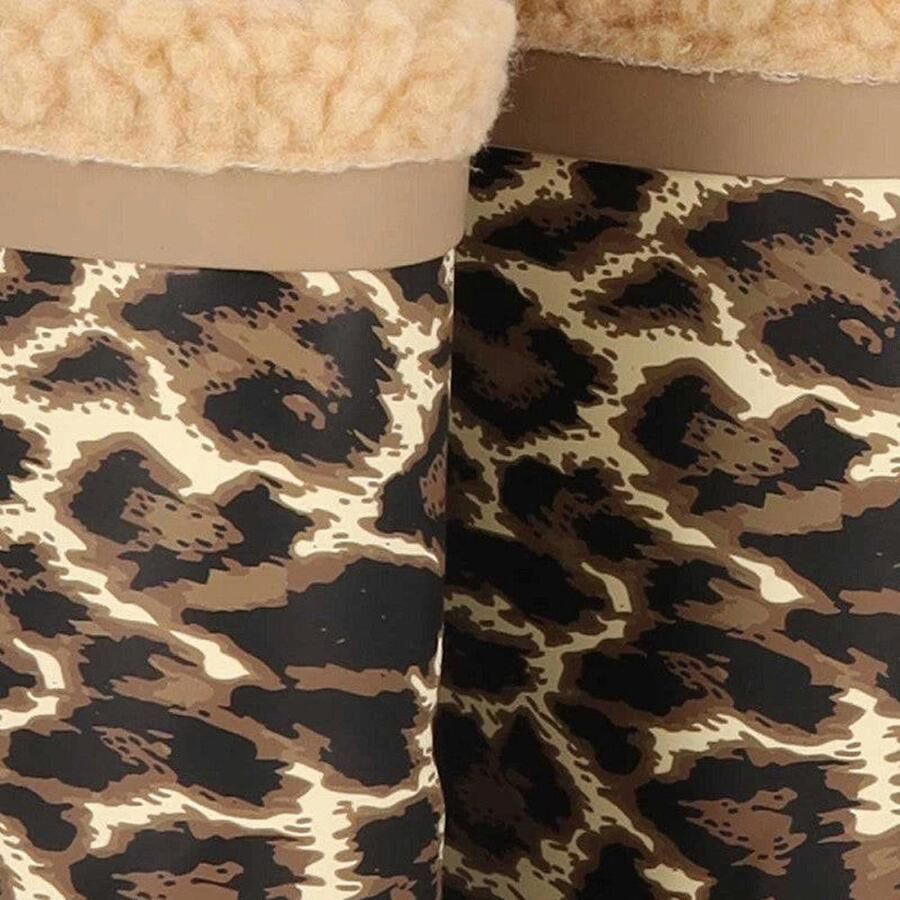 XQ Regenlaarzen dierenprint kids Fake fur voering - Foto 2