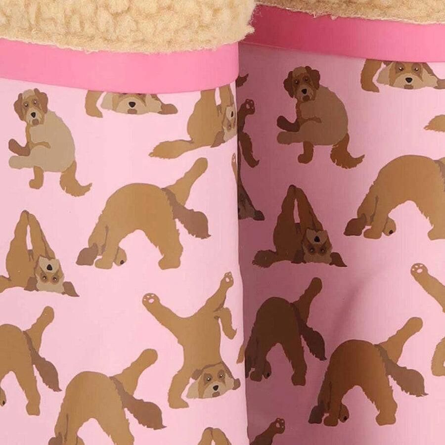 XQ Regenlaarzen dierenprint kids Fake fur voering - Foto 2