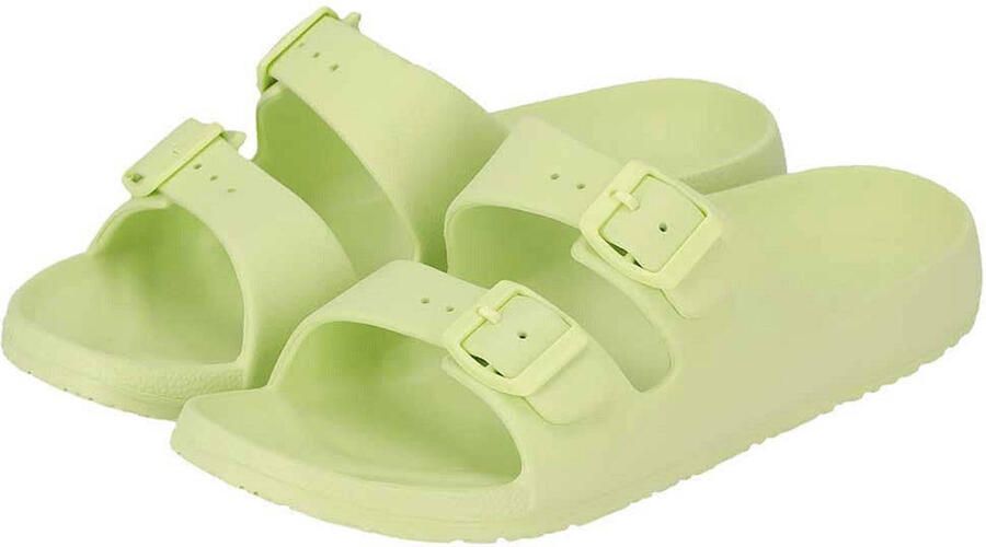 Morethansocks Sandalen dames Gespsluiting Waterbestendig Slipper dames Sandalen lage hak dames Sandalen zomer