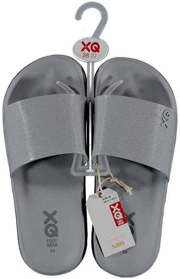 XQ Footwear XQ Slippers Dames Fashion Grijs Badslippers dames Gevormd voetbed - Foto 3