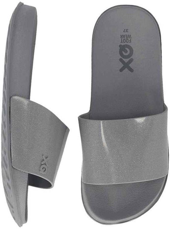 XQ Footwear XQ Slippers Dames Fashion Grijs Badslippers dames Gevormd voetbed - Foto 2