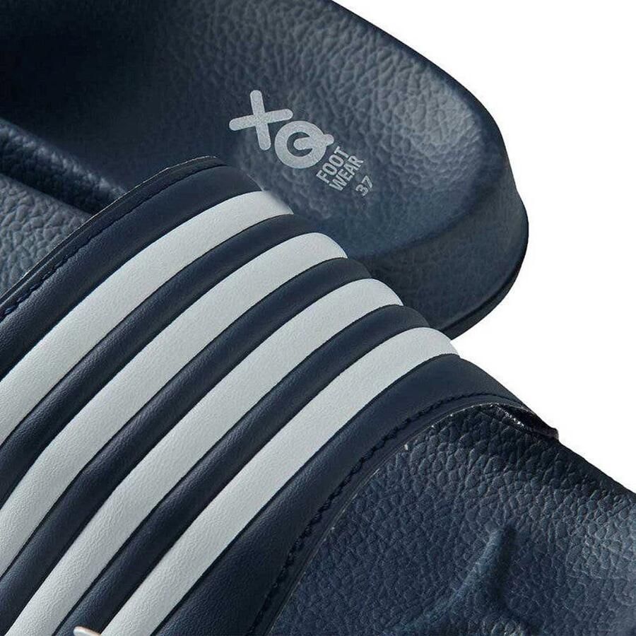 XQ Footwear XQ Slippers Dames Stripes Grijs Badslippers dames Gevormd voetbed - Foto 2