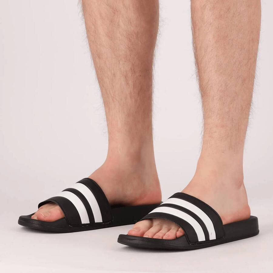 XQ Footwear XQ Slippers Heren Stripes Zwart Wit Badslippers heren - Foto 2