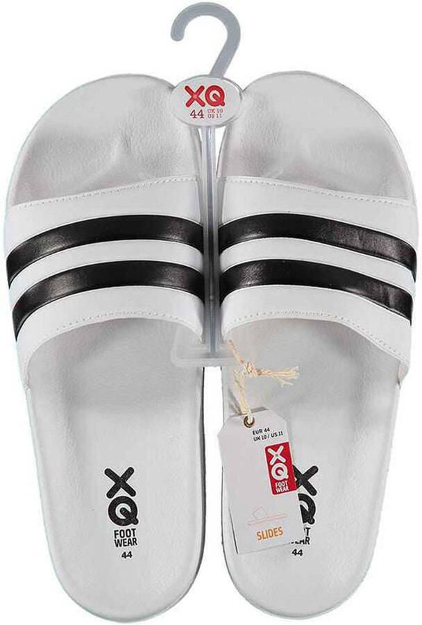 XQ Footwear XQ Slippers Heren Stripes Kobalt Blauw Badslippers heren - Foto 3