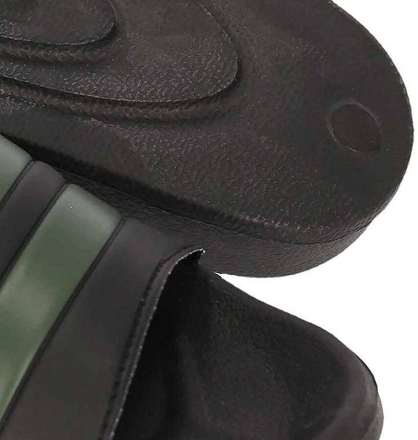 XQ Footwear XQ Slippers Heren Stripes Zwart Army Badslippers heren - Foto 3