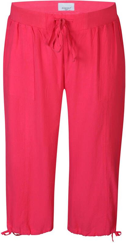Zhenzi regular waist broek roze