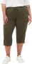 Zizzi high waist slim fit broek JEASY groen - Thumbnail 1