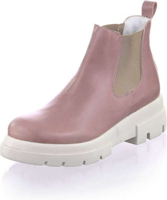 Alba moda Chelsea boot met sportieve zool Oudroze