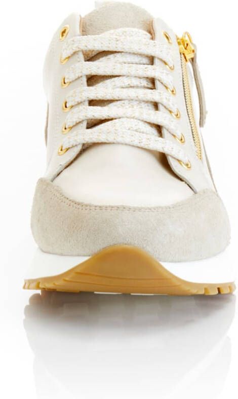 Alba moda Sneaker Beige Goudkleur