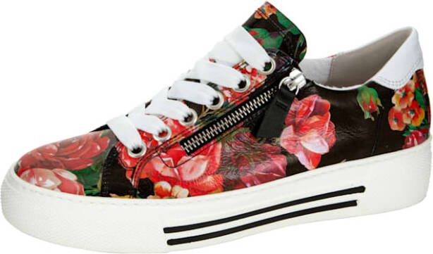 Gabor Sneaker met modieuze bloemenprint Zwart Multicolor - Foto 1