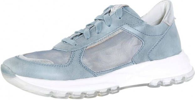 Gerry Weber Sneaker met zilverkleurige hielkap Blauw