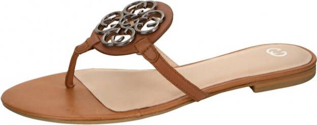 Gerry Weber Teenslipper met fraaie applicatie Cognac