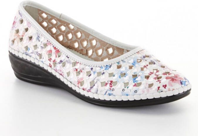 Julietta Ballerina met hartjesborduursel Multicolor