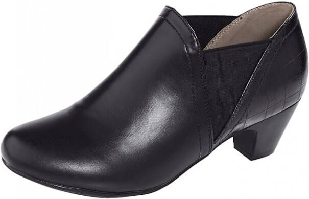 Liva Loop Ankle boot met elastische inzetten Zwart