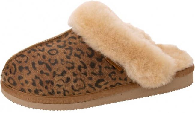 SHEPHERD OF SWEDEN Jessica slippers Dames Sloffen Bruin Leopard - Foto 5